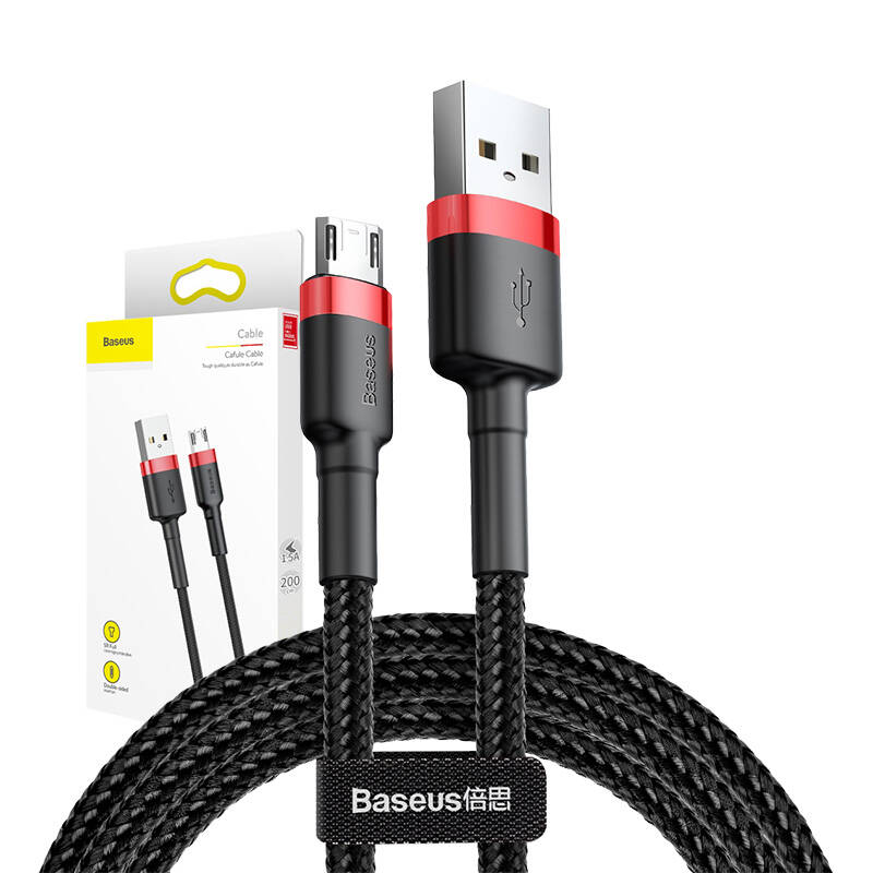 Baseus Cafule Micro USB cable 1.5A 2m (Red+Black)