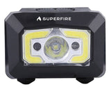 Superfire X30 headlamp, 340 lm, USB, 5 modes, 130 m