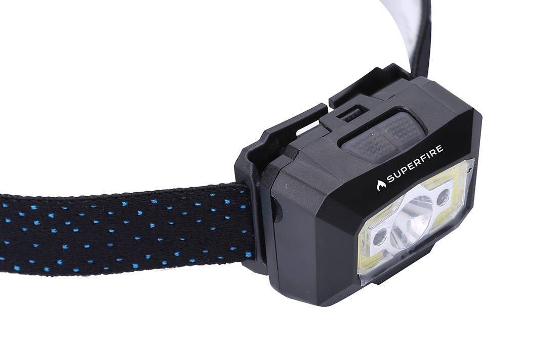 Superfire X30 headlamp, 340 lm, USB, 5 modes, 130 m