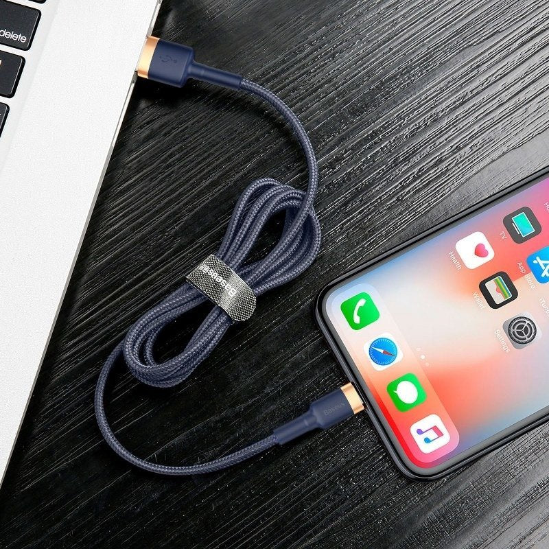 Baseus Cafule Lightning cable 1.5A 2m (Gold+Dark blue)