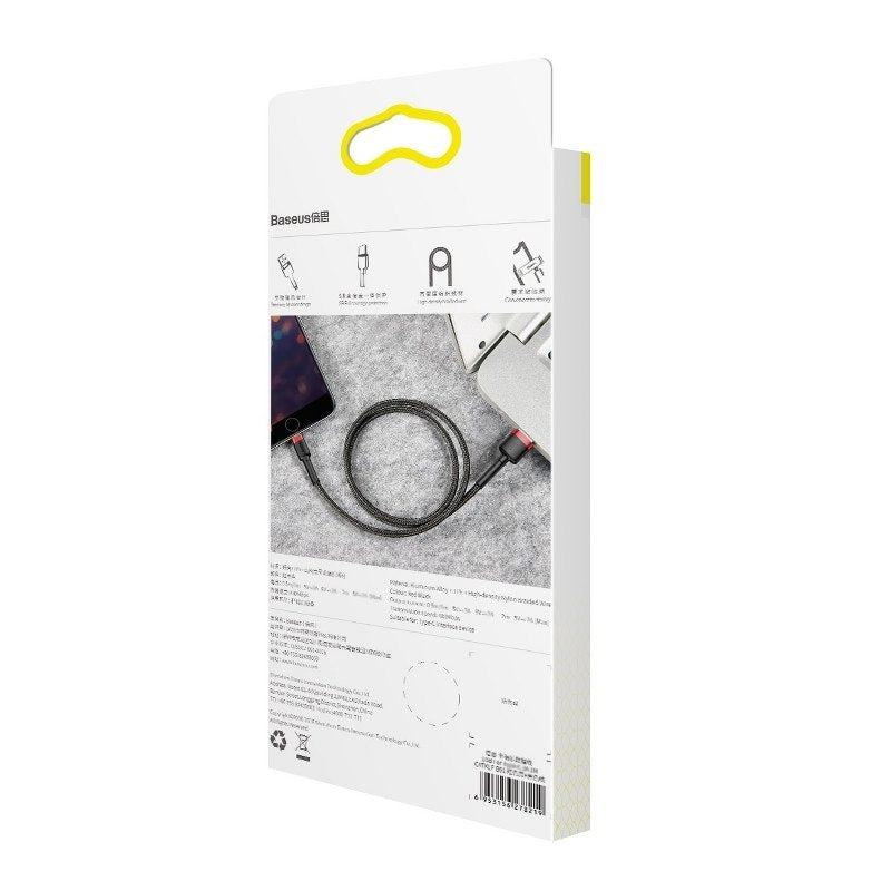 Baseus Cafule USB Lightning Cable 2.4A 1m (Red+Black)