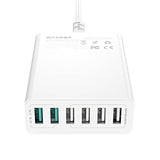 Charger 6x USB Blitzwolf BW-S15, QC 3.0, 60 W (white)
