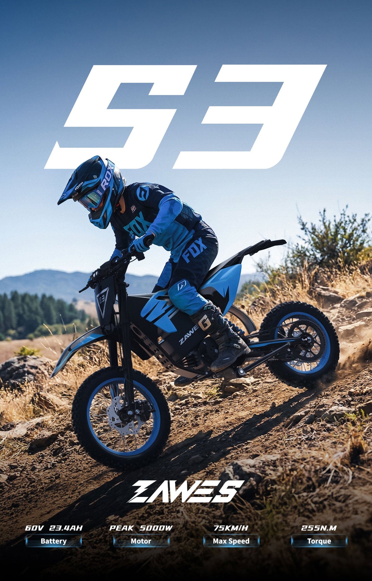 ZAWES S3 elektriline jalgratas OFF-ROAD