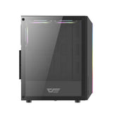 Darkflash DK151 LED computer case (black) + 3 RGB fans