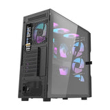Darkflash DK431 Mesh computer case (black) + 4 ARGB fans