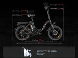 SAMEBIKE CY20 Elektriratas 350W 13Ah