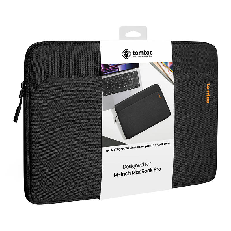 Tomtoc Light-A18 14" Laptop Case (Black)