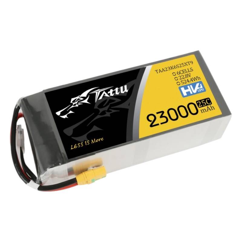 Tattu 23000mAh 22.8V 25C 6S1P Lipo Battery Pack With XT90-S