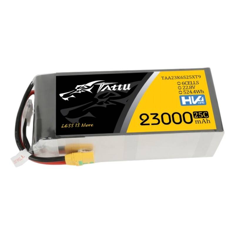 Tattu 23000mAh 22.8V 25C 6S1P Lipo Battery Pack With XT90-S