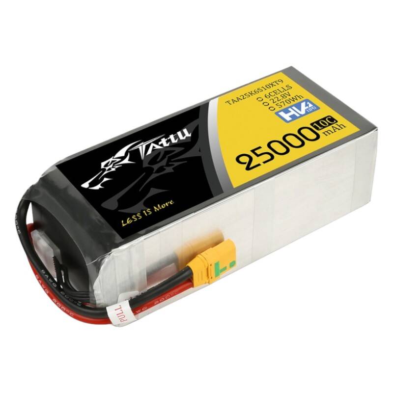 Tattu 25000mAh 22.8V 10C 6S1P Lipo Battery Pack With XT90-S