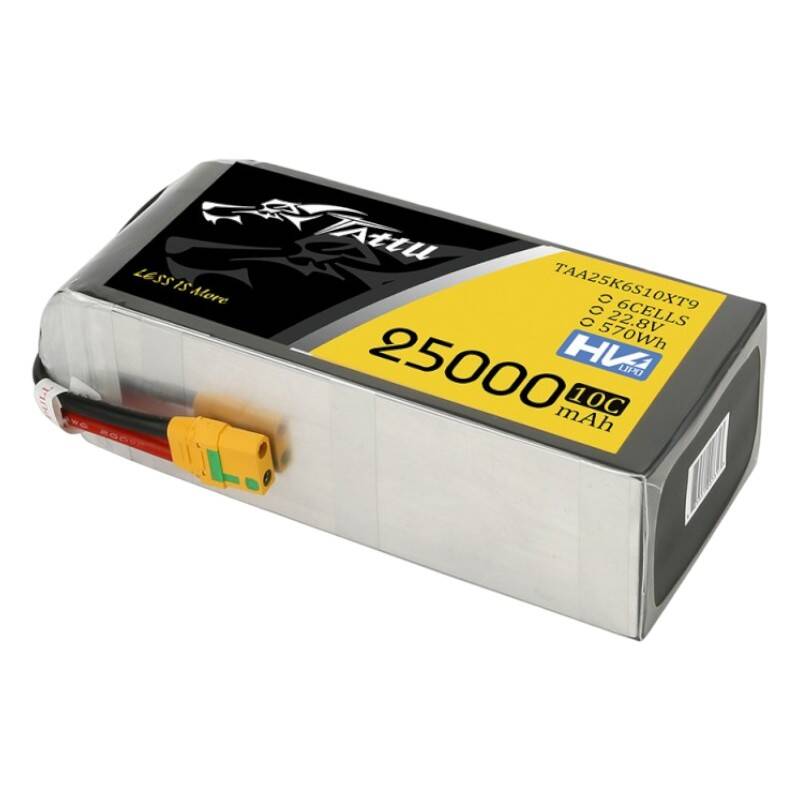 Tattu 25000mAh 22.8V 10C 6S1P Lipo Battery Pack With XT90-S