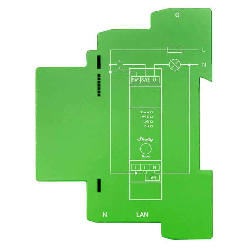 Shelly Pro Dimmer 1 DIN Rail Smart Switch, 1-channel