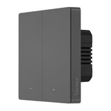 Sonoff M5 2C Smart WiFi Wall Switch, Gray (2-Channel)