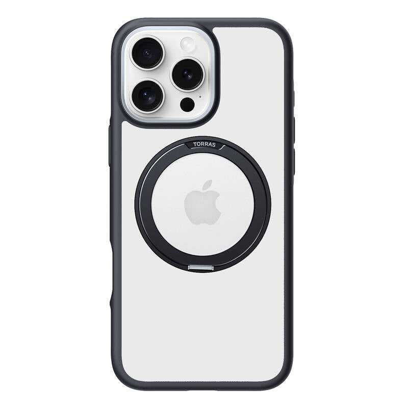 Torras Ostand R Fusion Case for iPhone 16 Pro Max (Black)