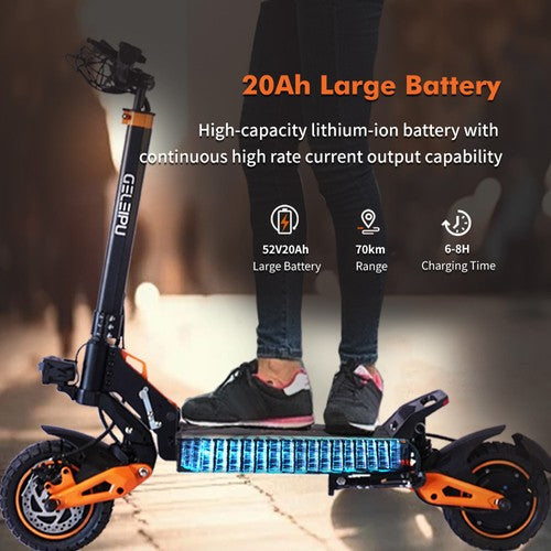GELEIPU Z1 Pro elektritõukeratas 1200W*2, 52V 20Ah