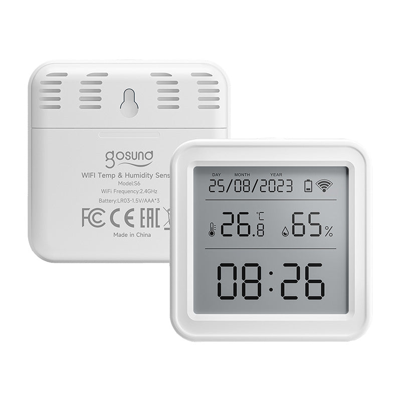 Zigbee Gosund ST17 LCD smart temperature and humidity sensor Tuya
