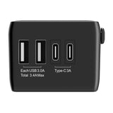 Blitzwolf BW-TA1 4-in-1 Travel Adapter 2xUSB + C + PD 20W