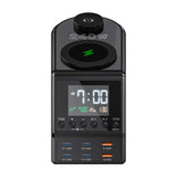 Blitzwolf BW-FW10 alarm clock with charger 2xUSB-A, 4xUSB-C, 240W