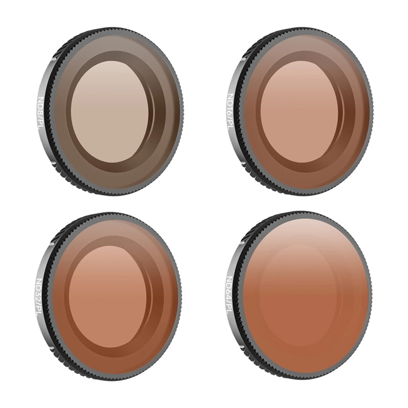 Set of 4 Sunnylife ND8/PL + ND16/PL + ND32/PL + ND64/PL filters for Osmo Nano