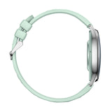 COLMI L28 Smart Watch (Silver-green + green leather strap)