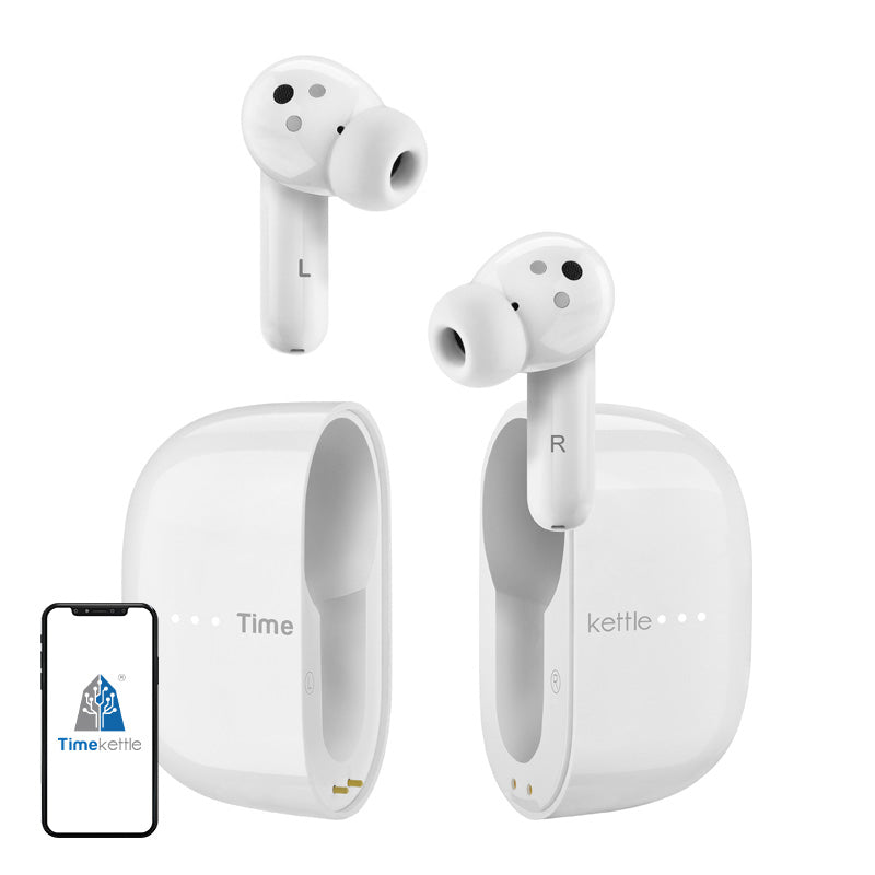 TIMEKETTLE M3 Offline Translation Earbuds (White)