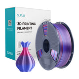 Sunlu PLA+ Silk Filament (Rainbow 02)