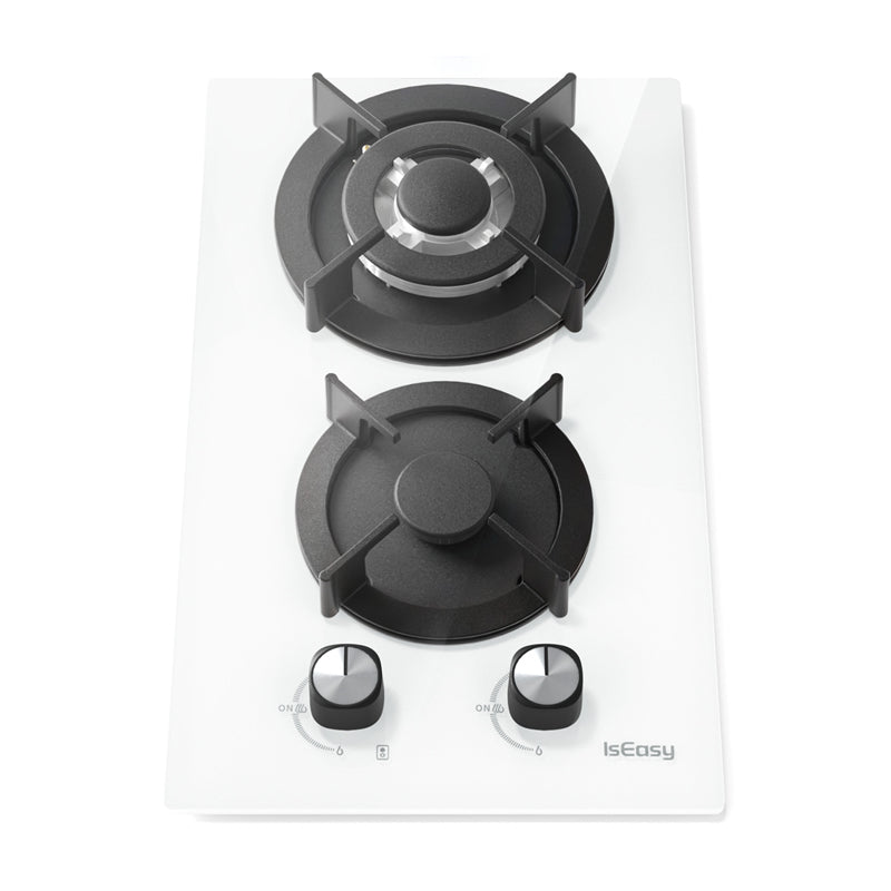 ISEASY MGBG-312A gas hob, 2 burners (white)