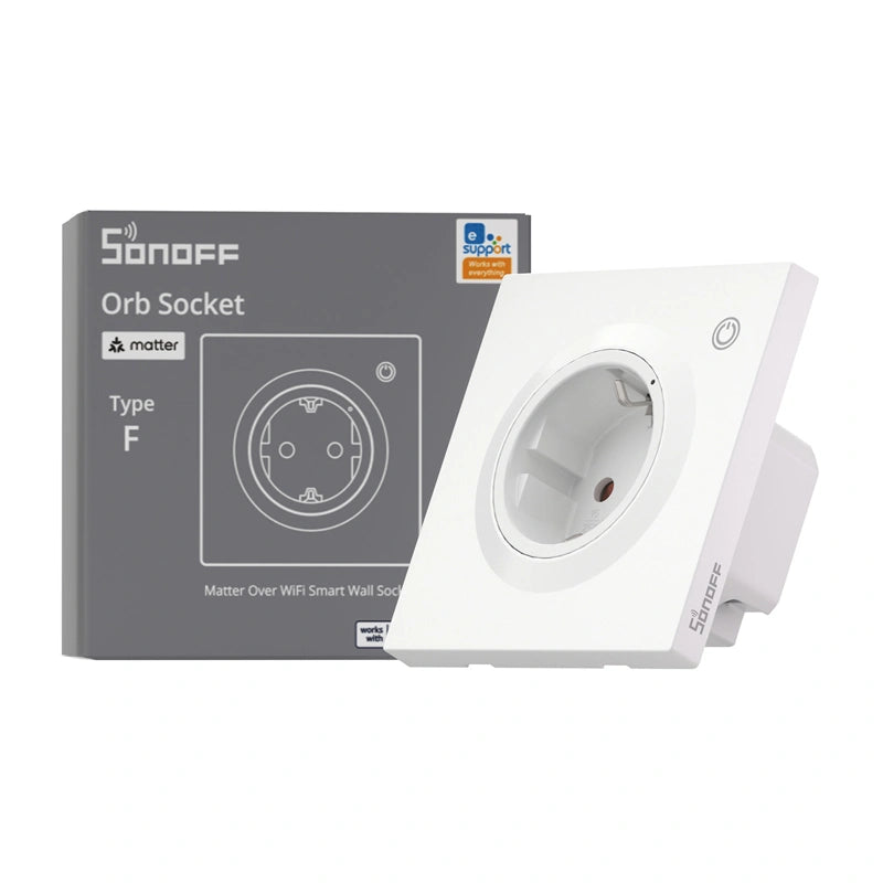 Sonoff WS01TPF-E WiFi Smart Wall Socket (Type F)