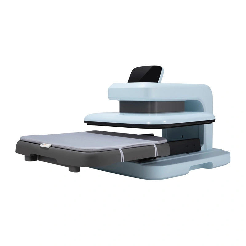 HTVRONT Auto 2 Digit Heat Transfer Press (light blue)