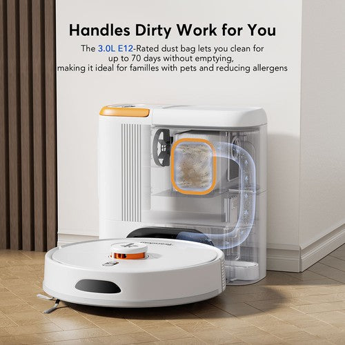 Teendow D20S MAX+ 2-in-1 robottolmuimeja ja lemmikloomahooldusvahend, 6000Pa
