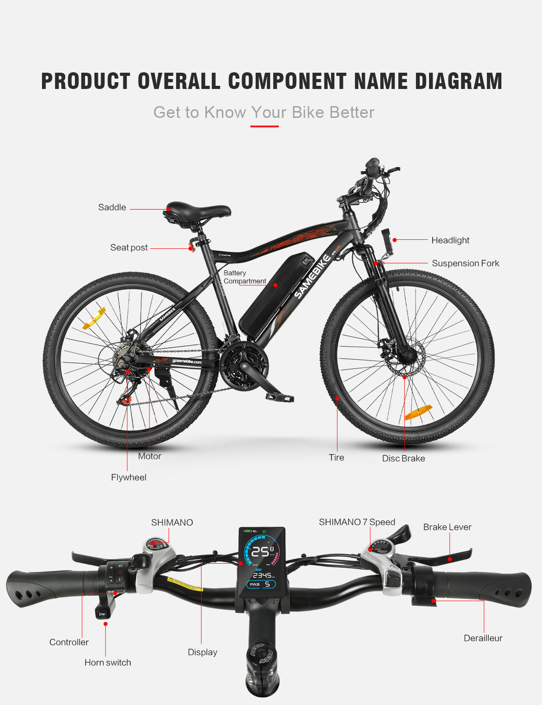 Samebike SY26-II elektriline maastikuratas