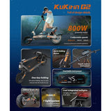 KuKirin G2 elektriline tõukeratas 2025. aasta versioon 800W mootor 48V 15.6Ah