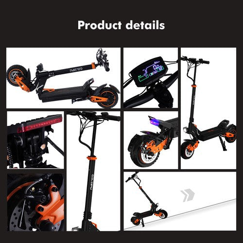 GELEIPU Z1 Pro elektritõukeratas 1200W*2, 52V 20Ah
