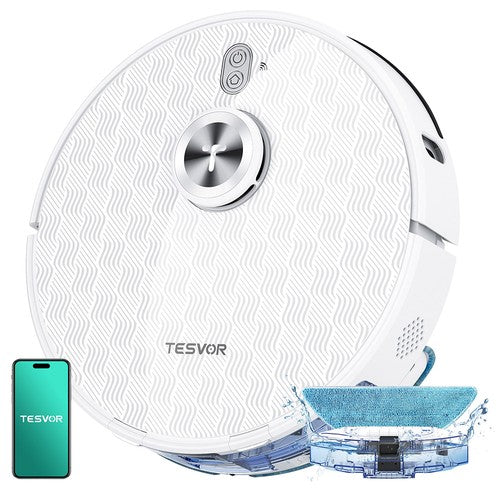 Tesvor S8 Pro 2-ühes robottolmuimeja pühkimis- ja puhastusfunktsiooniga 6000 Pa